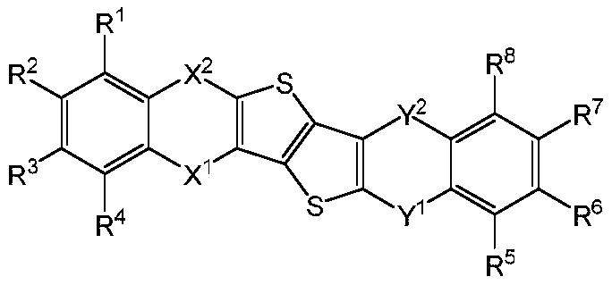 Thieno thiophene fused heterocyclic organic compound and application thereof