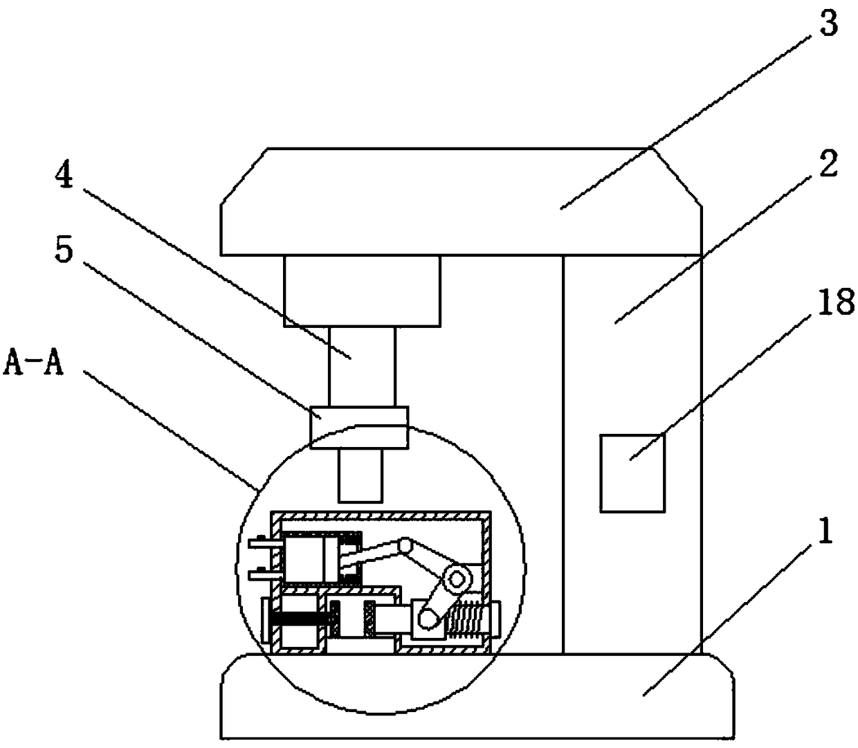 Rebar cutting-off device