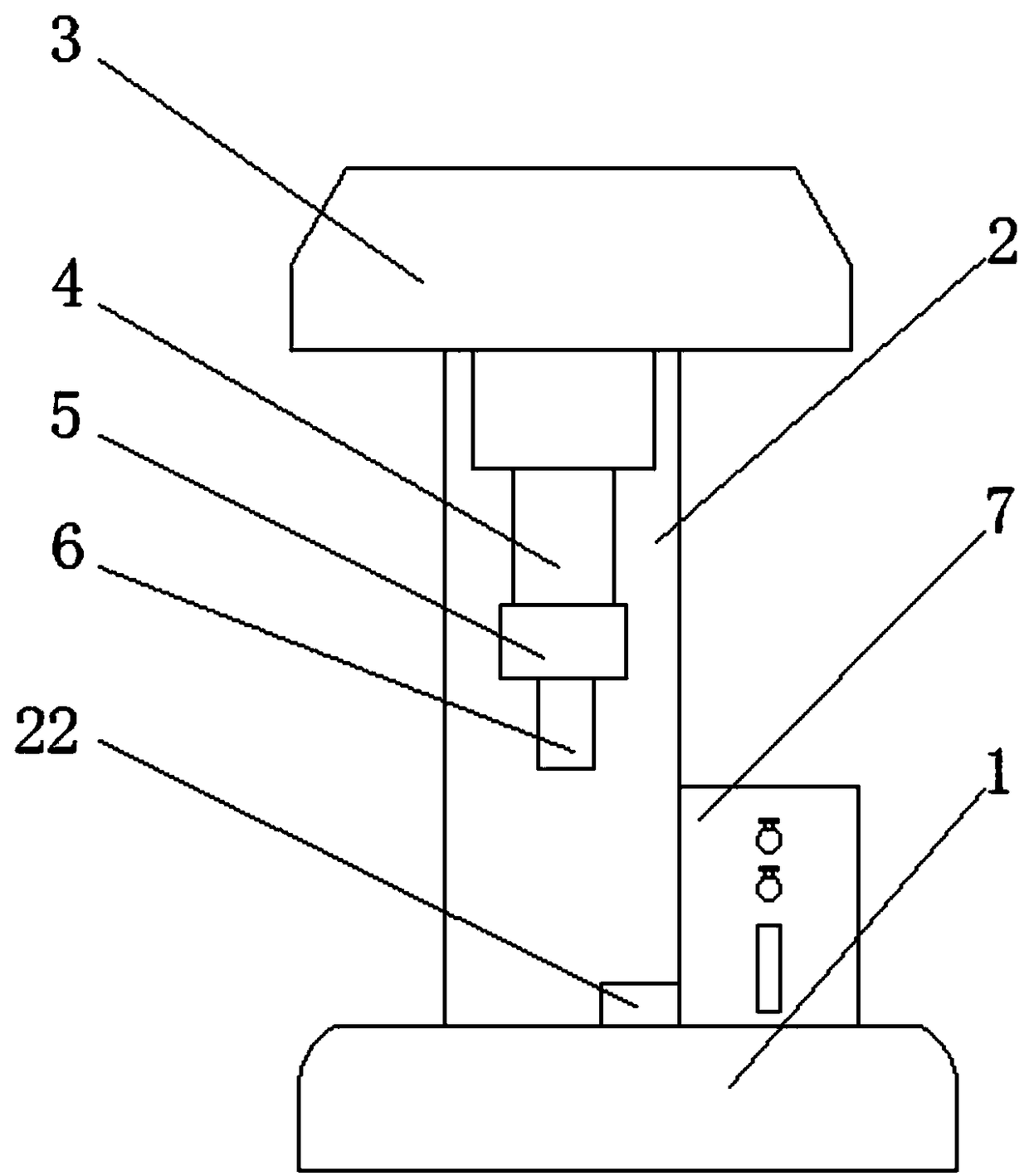 Rebar cutting-off device