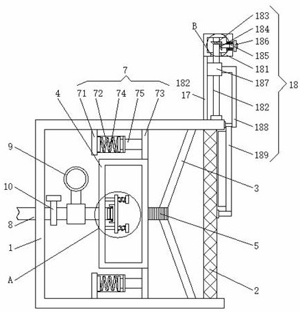 A detection device for detecting bearing capacity of sluice and dam