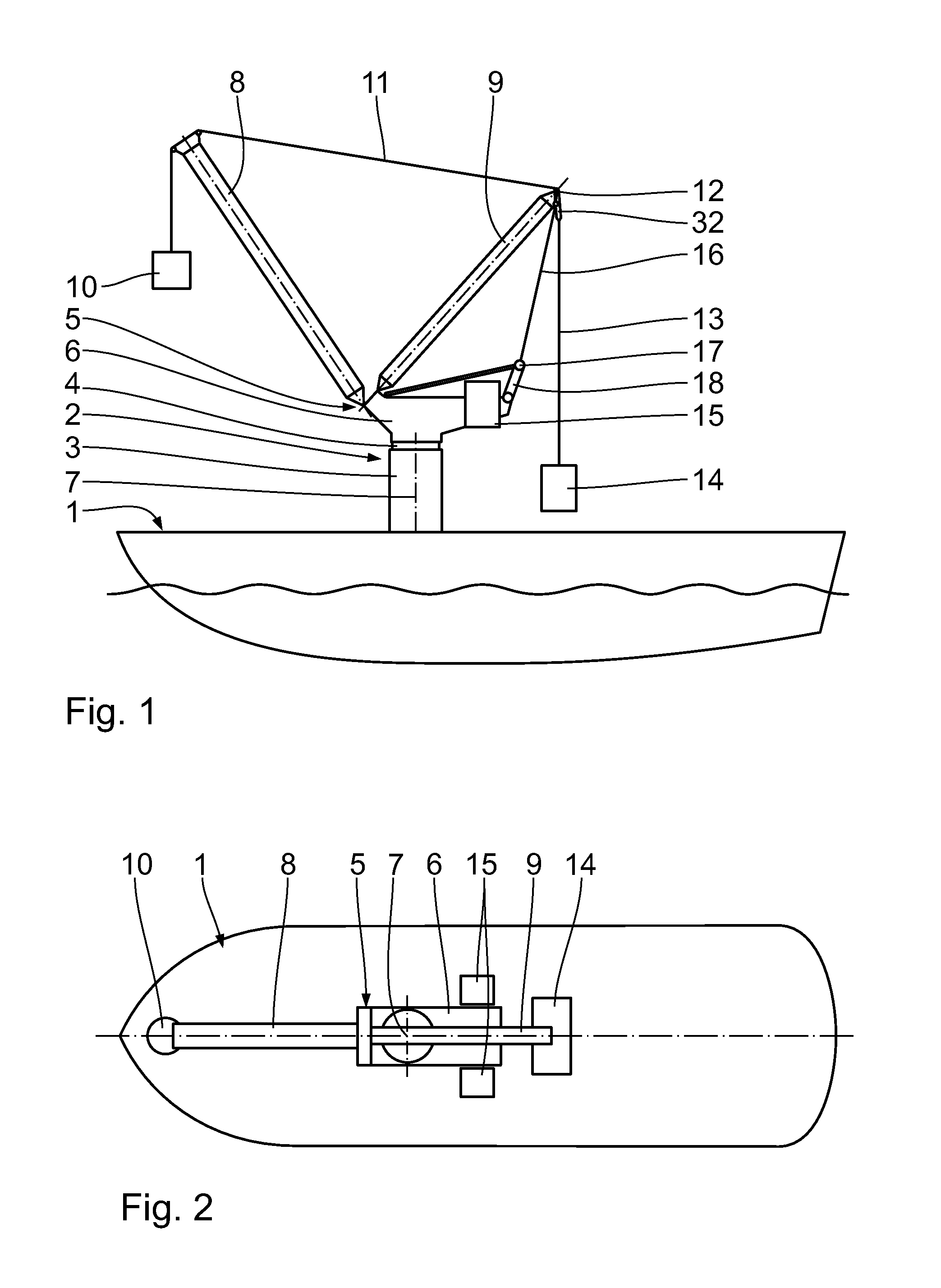 System for rearranging the counterweight of a crane operation