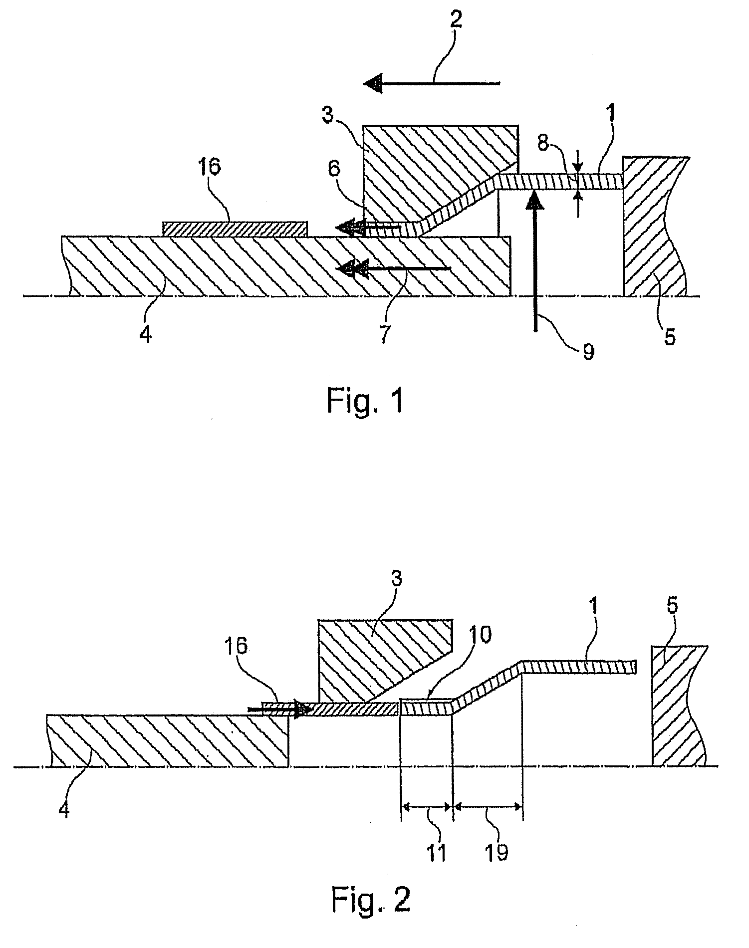 Method for forming hollow profiles