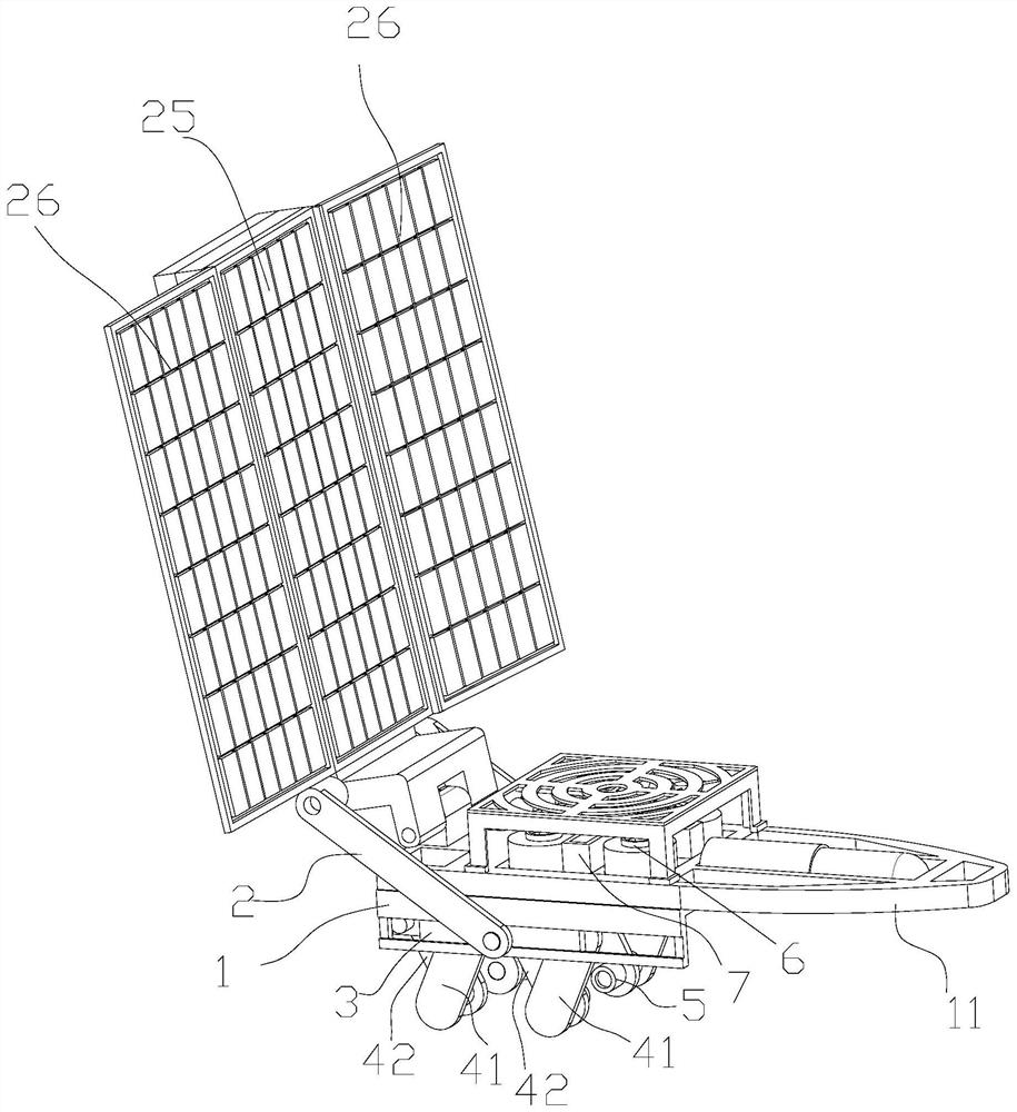 A portable sterilizing and deodorizing device for shoes