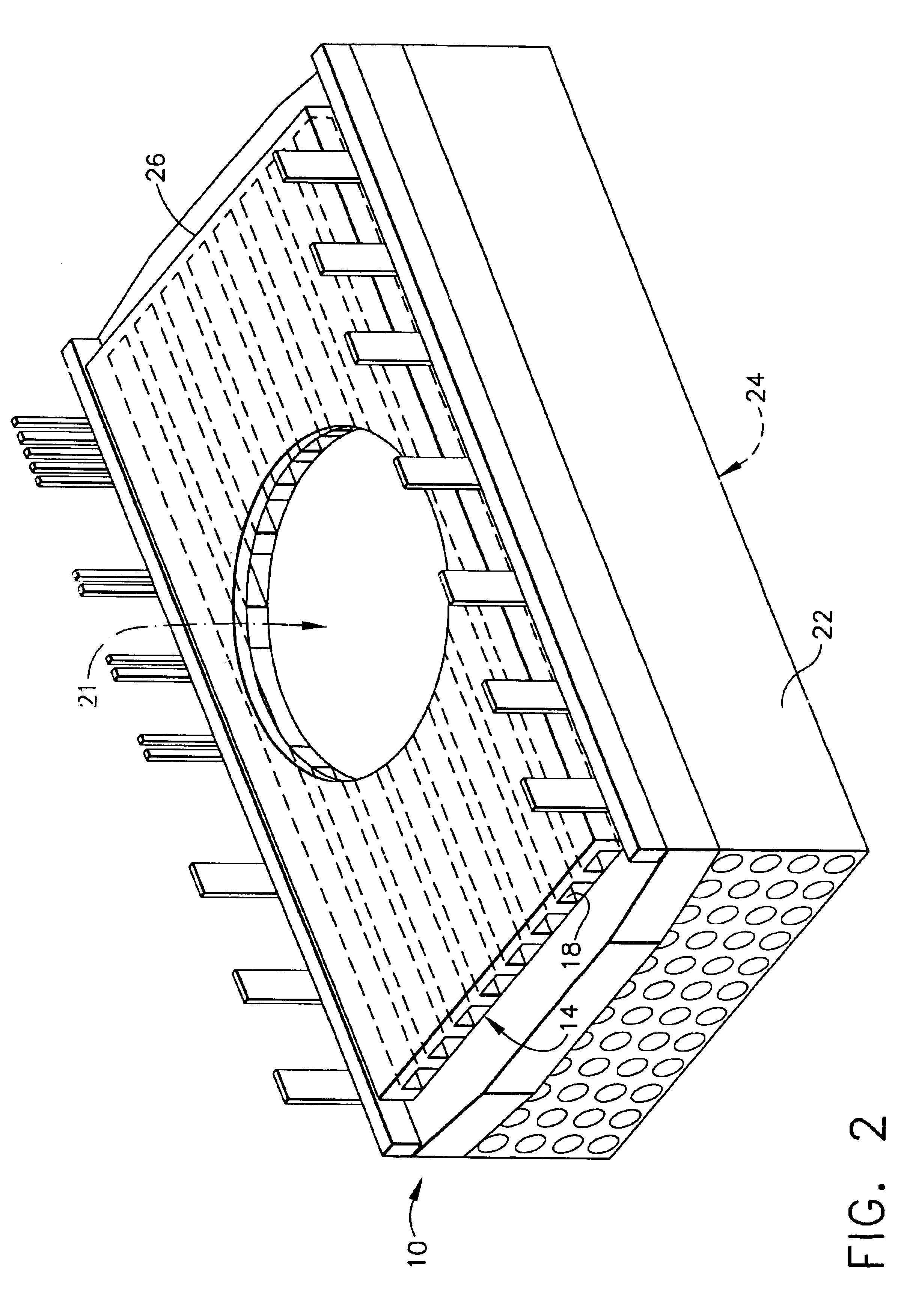 Integrated power module with reduced thermal impedance