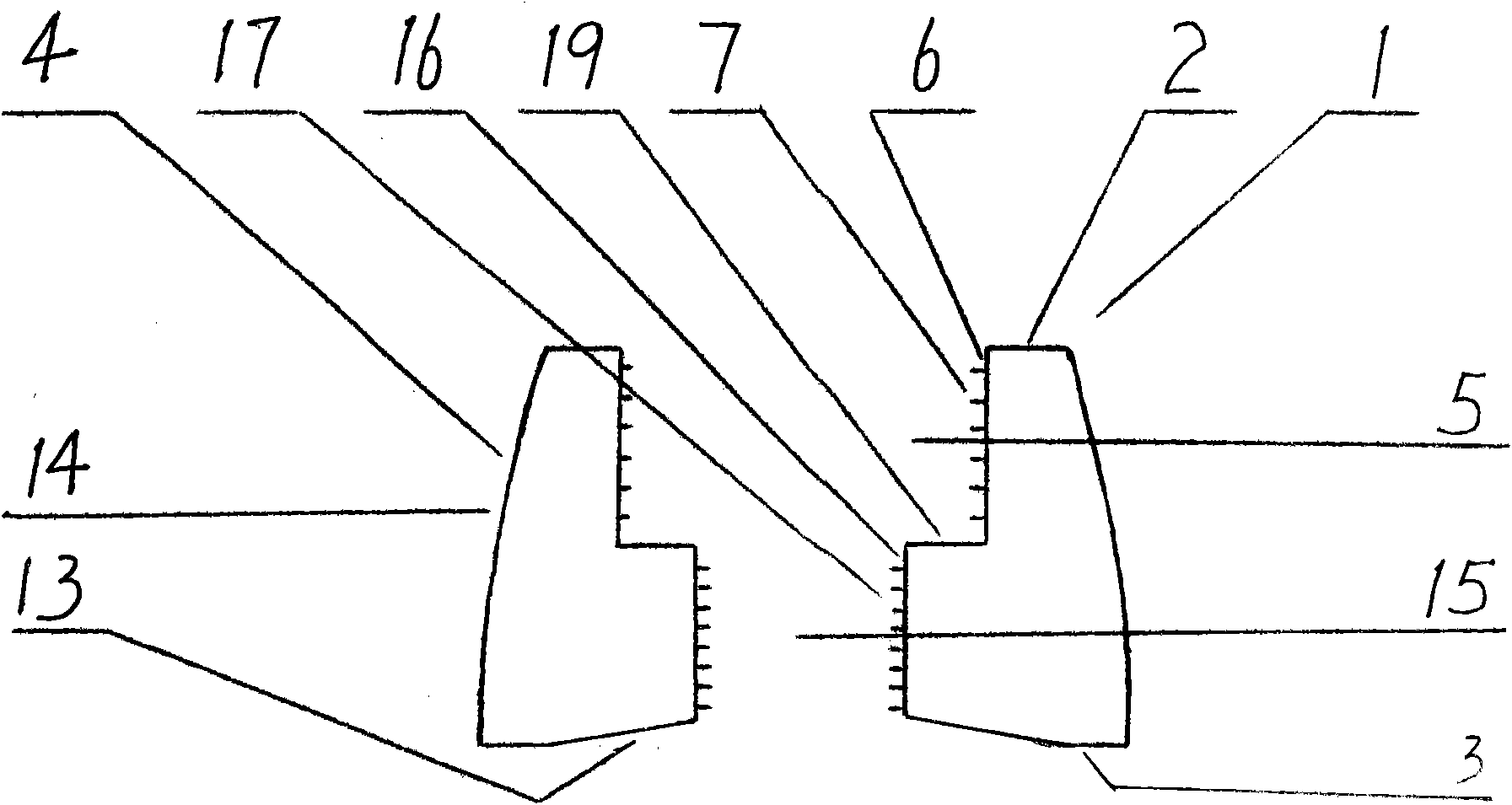 Thermally-treated, quenched and hardened theft-proof nut with circular-arc outer circumferential wall