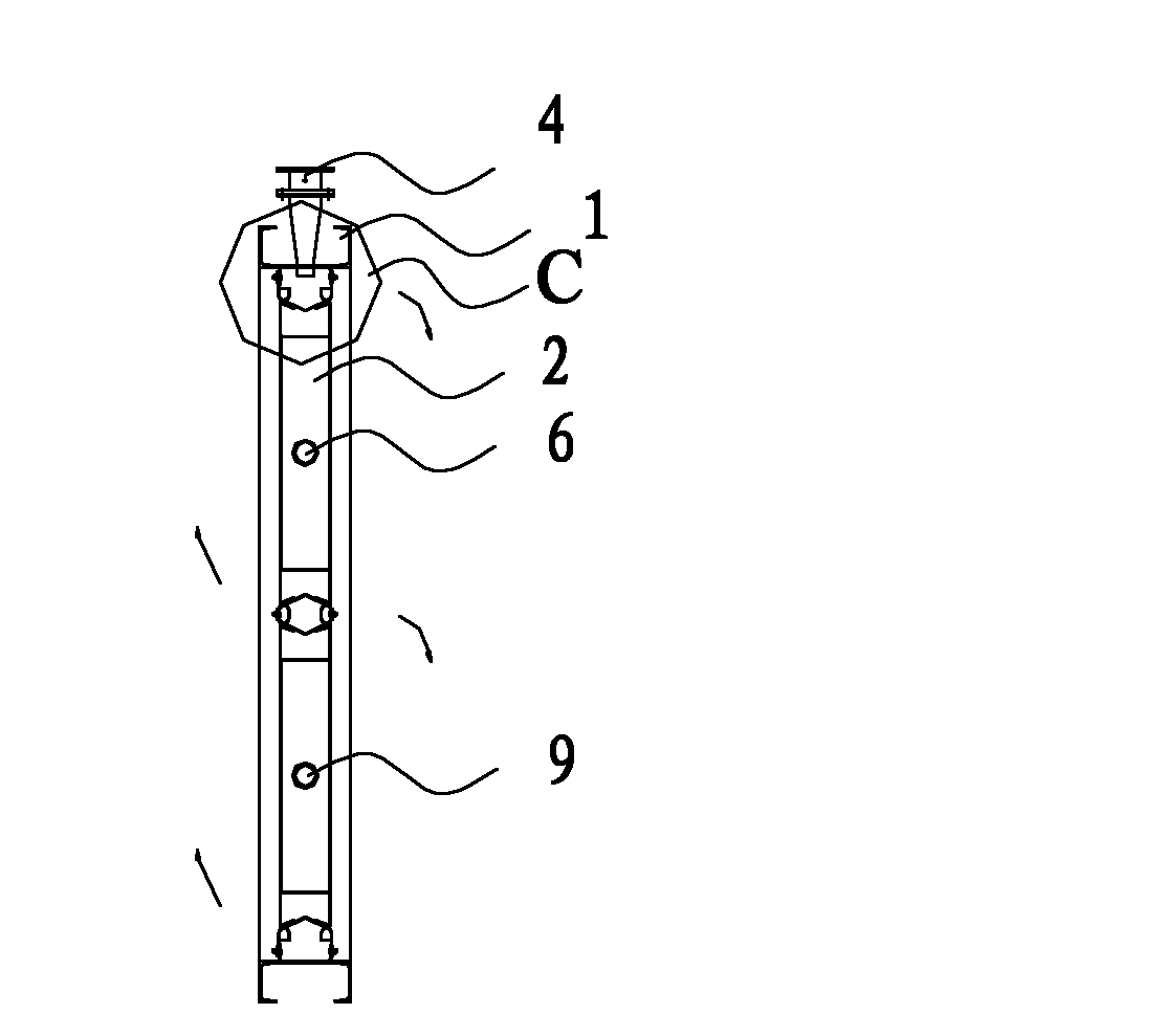 Shutter baffle door provided with sealing device