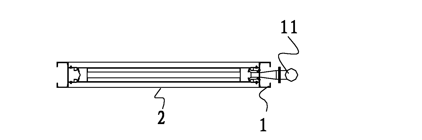 Shutter baffle door provided with sealing device