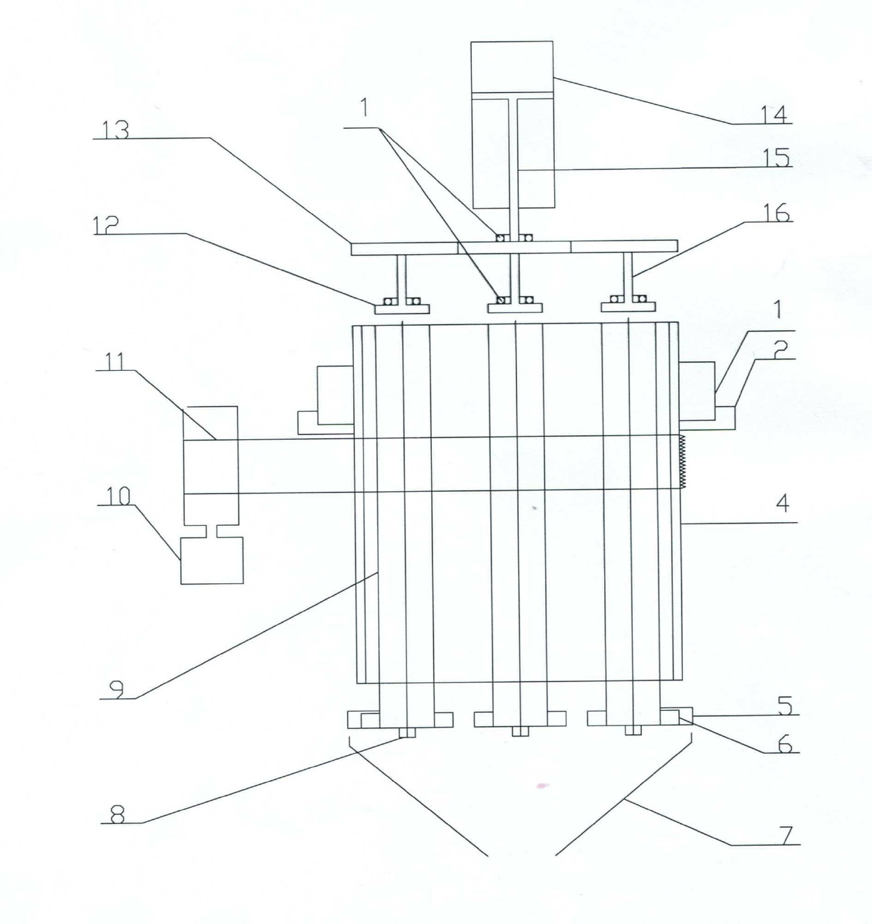 Sub-cylinder type rotary cylinder static pressure fried dough twist making machine