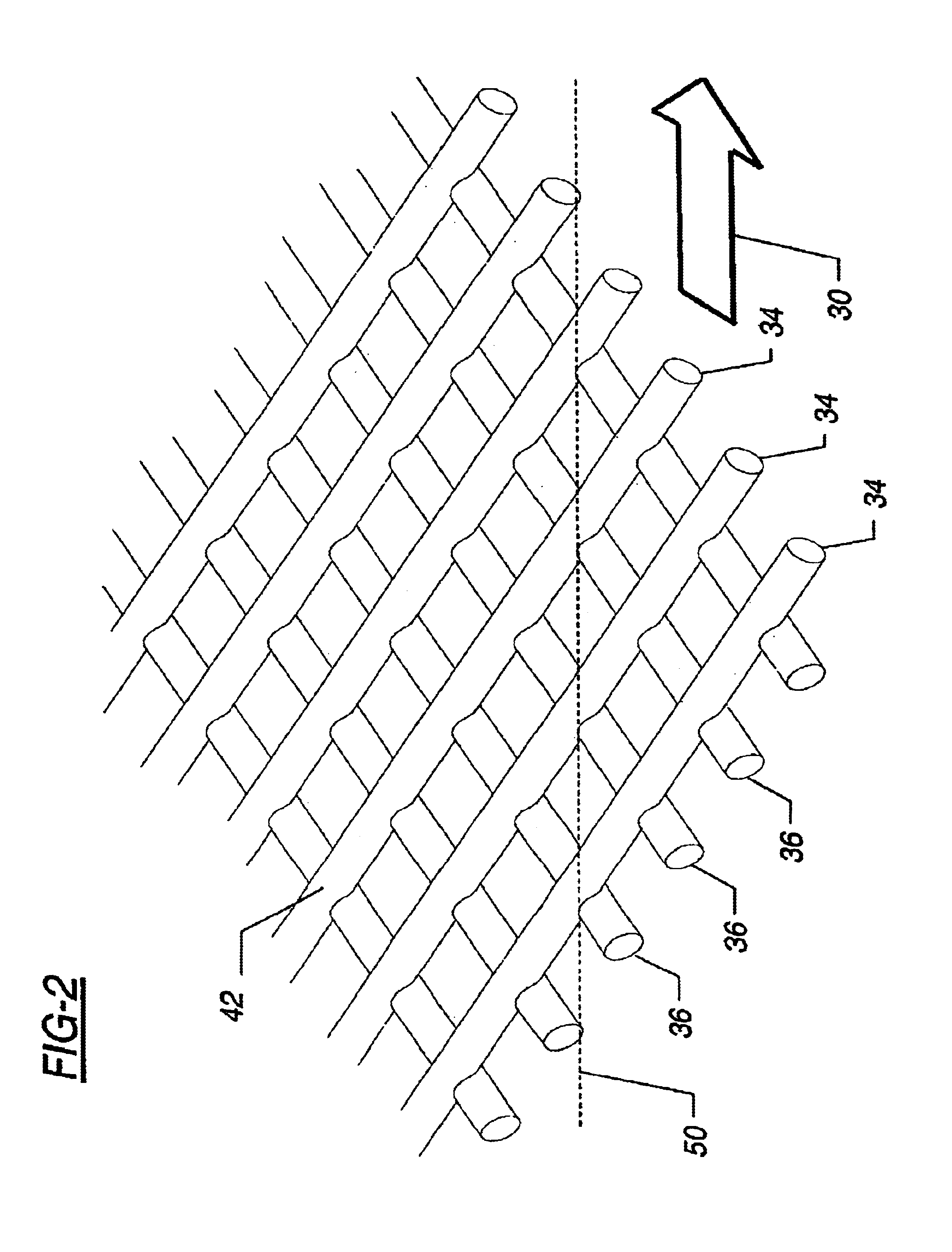 Spiral wound element with improved feed space
