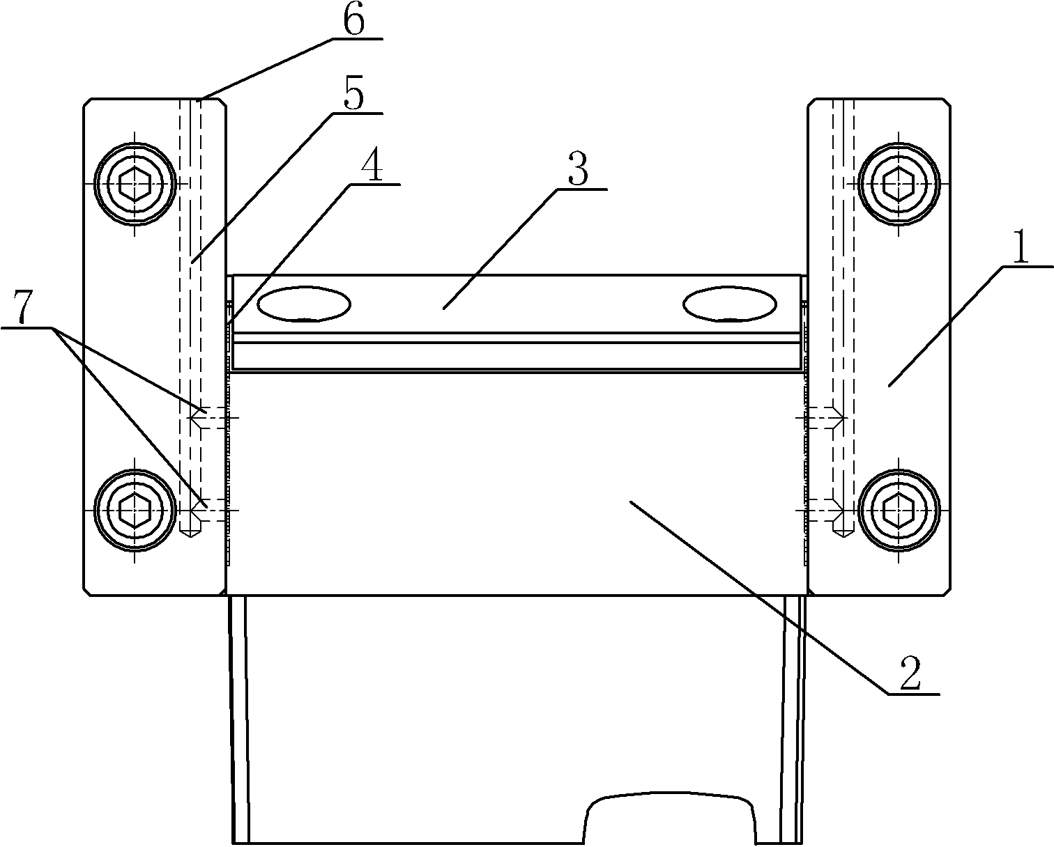 Self-lubricating line guide rail structure