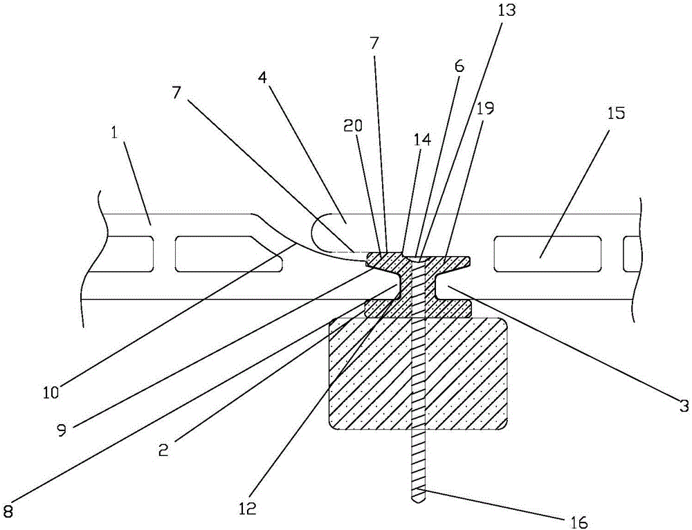 Composite material wall protecting plate capable of preventing contraction deformation