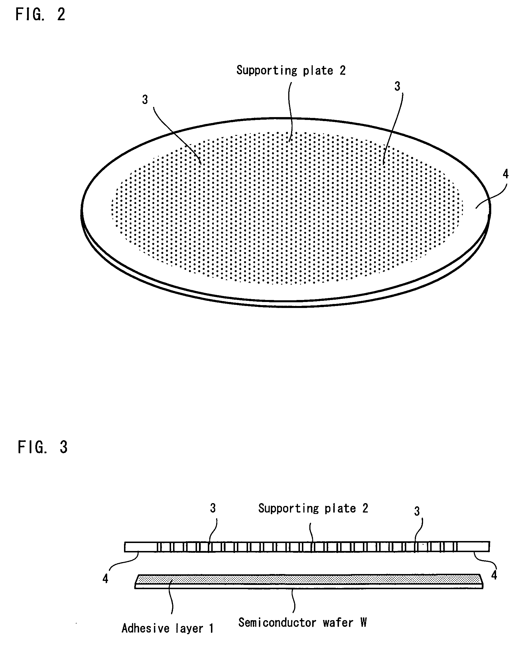 Substrate supporting plate and stripping method for supporting plate