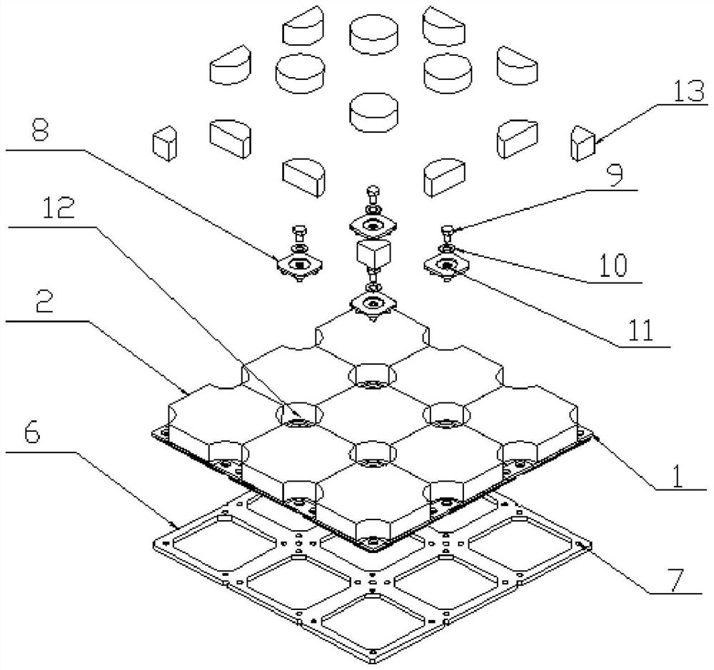 A modular rigid ceramic tile assembly