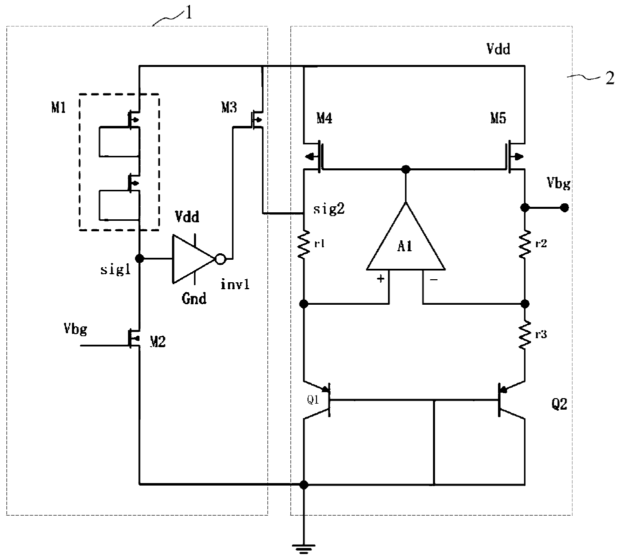 MEMS sensor and starting circuit