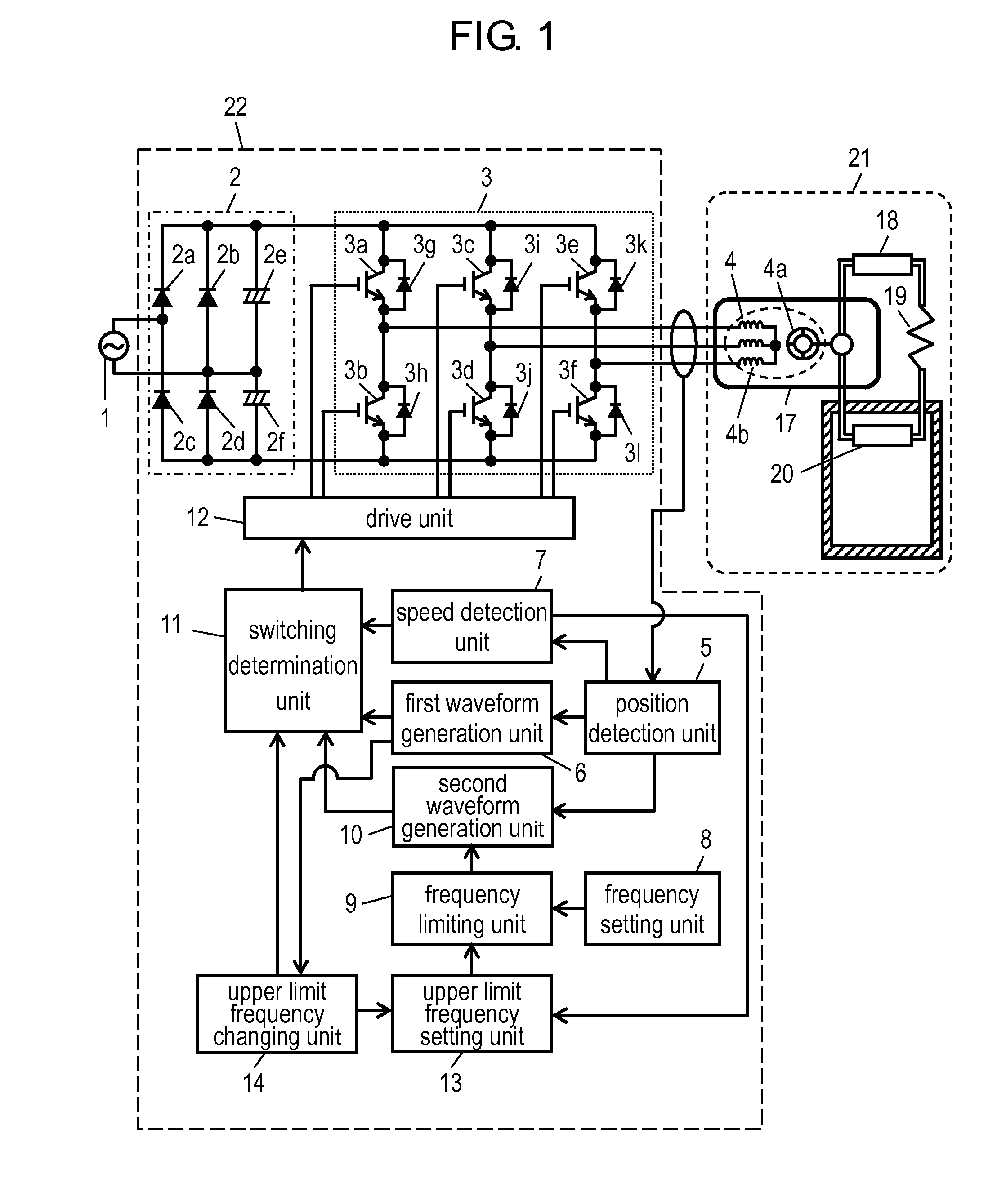 Motor drive device and electric equipment utilizing the same