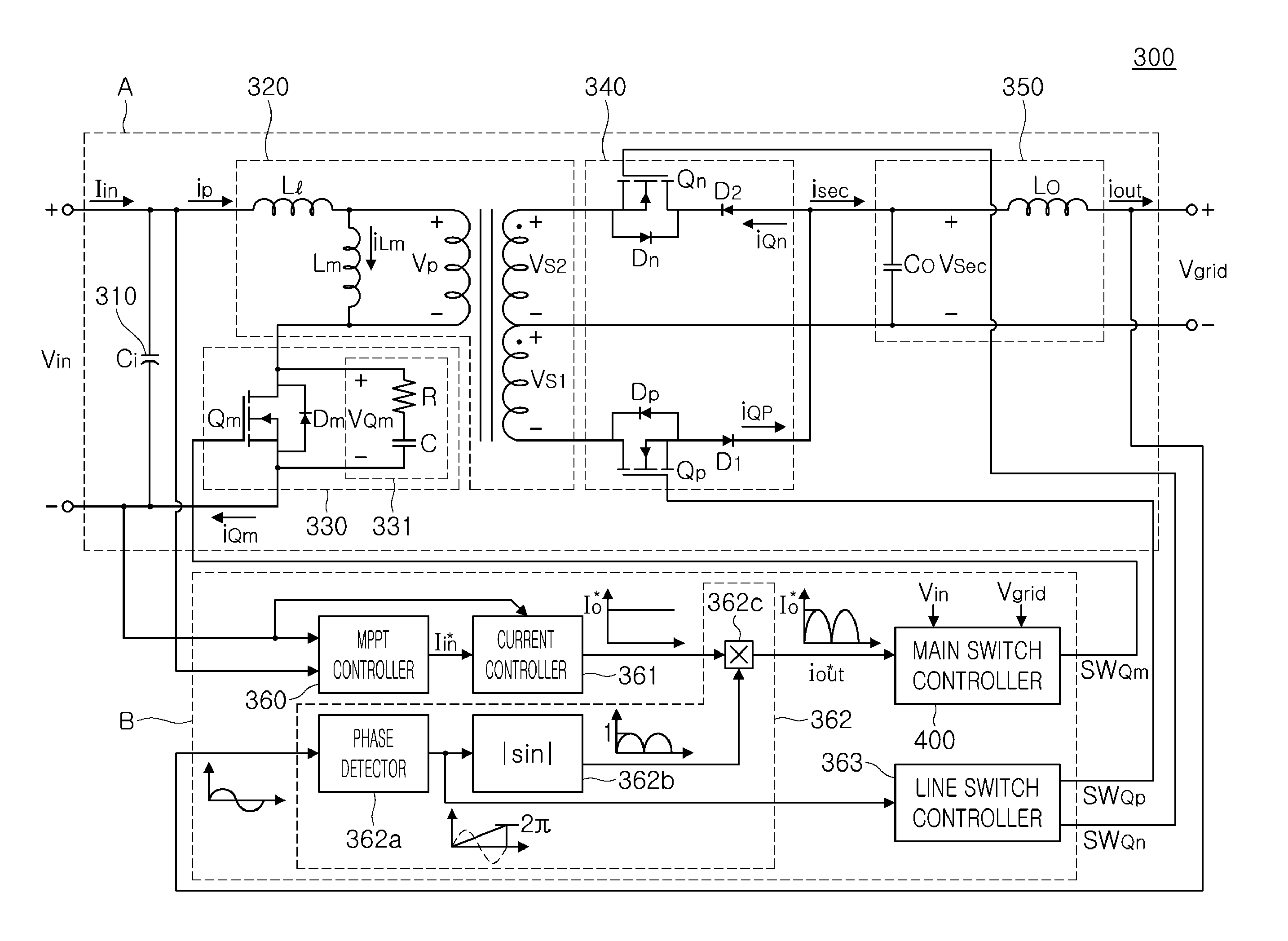 Apparatus and method for controlling switch of flyback converter for solar generating system