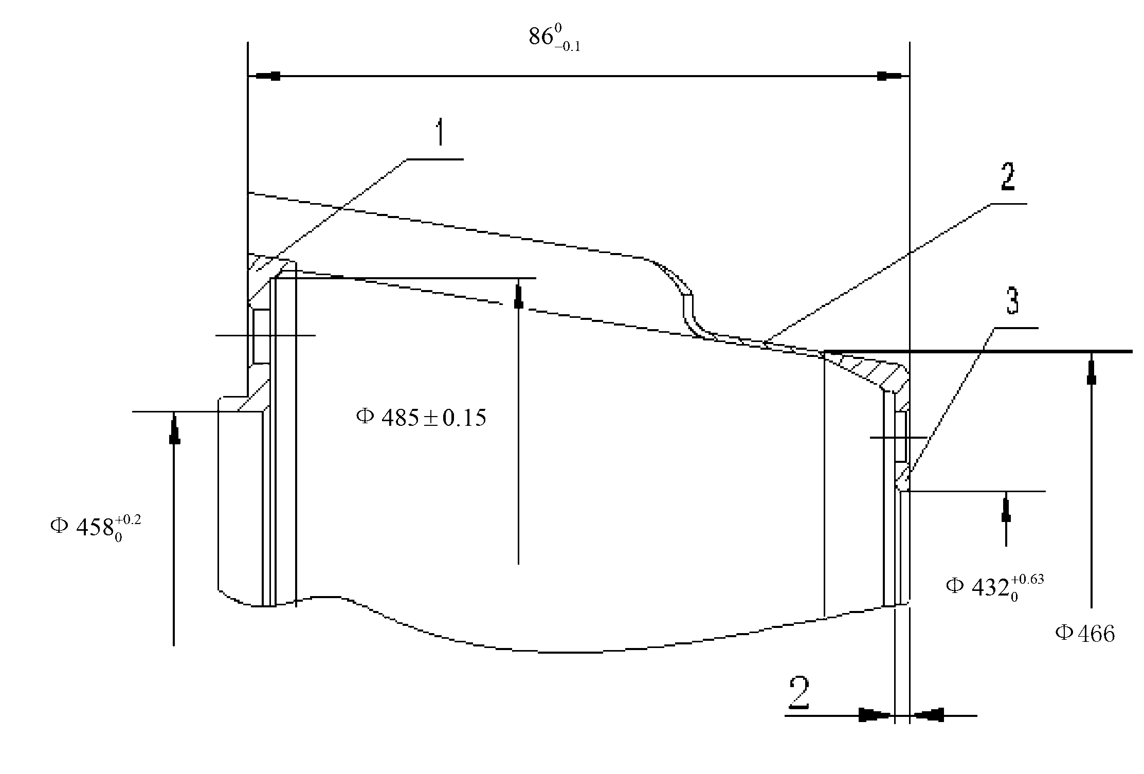 Method for processing thin wall welder cases of revolving body structures