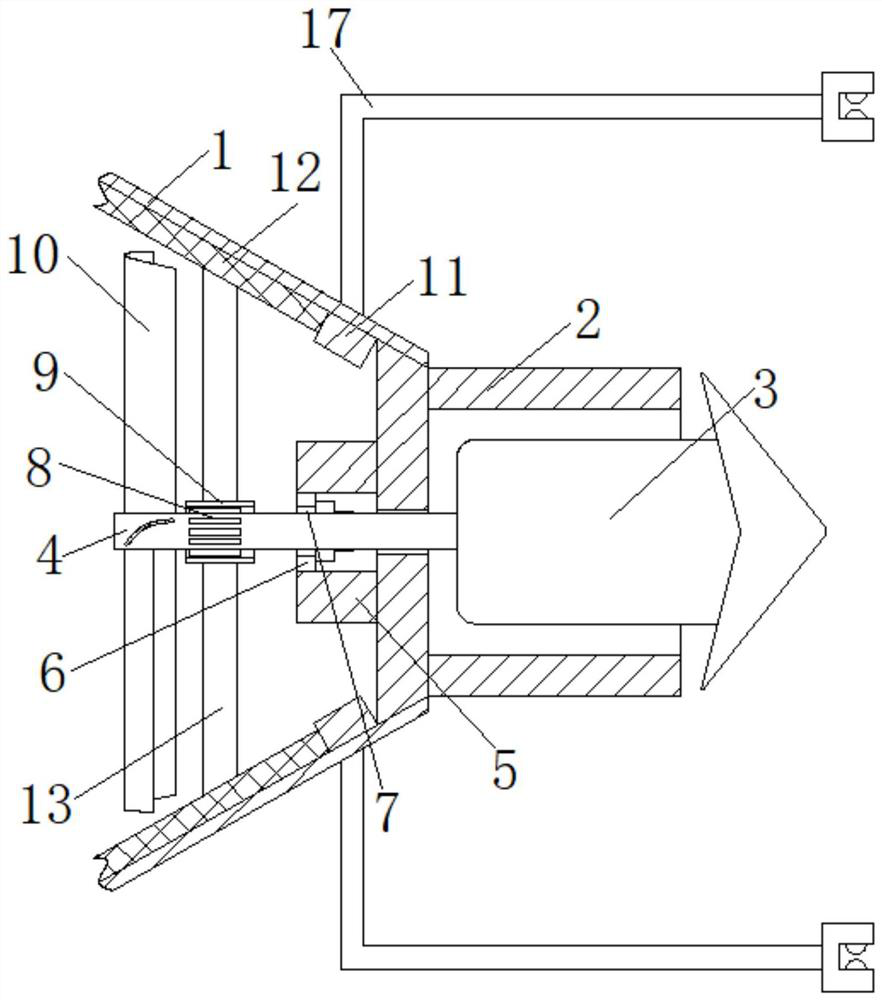 Device for automatically adjusting airflow surface of fan