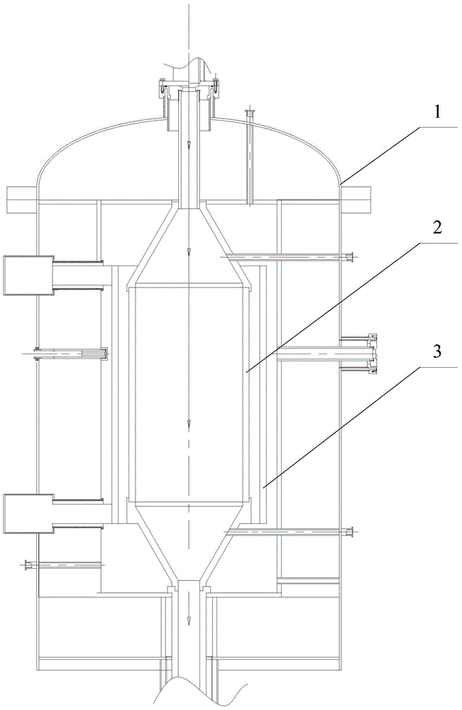 Graphite purification equipment and process gas shunt device and method