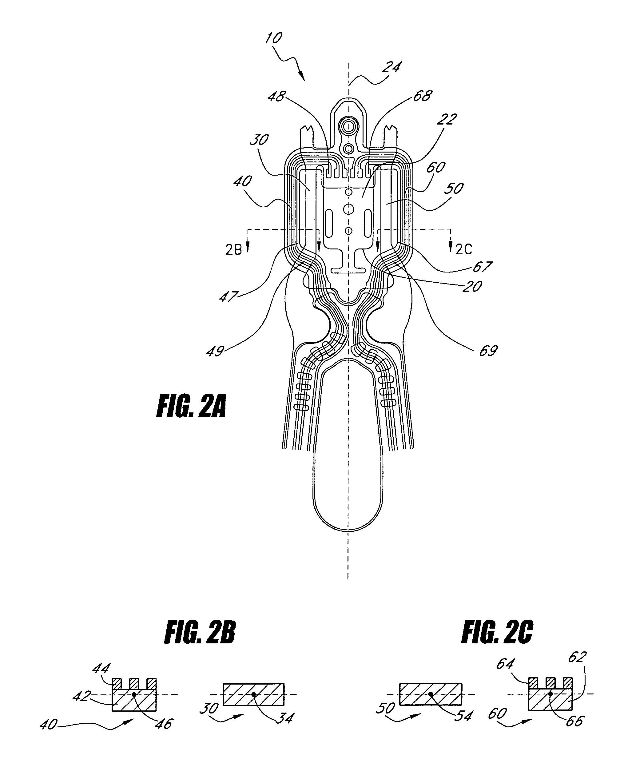 Flexure having arms with reduced centroid offset for supporting a head in a disk drive