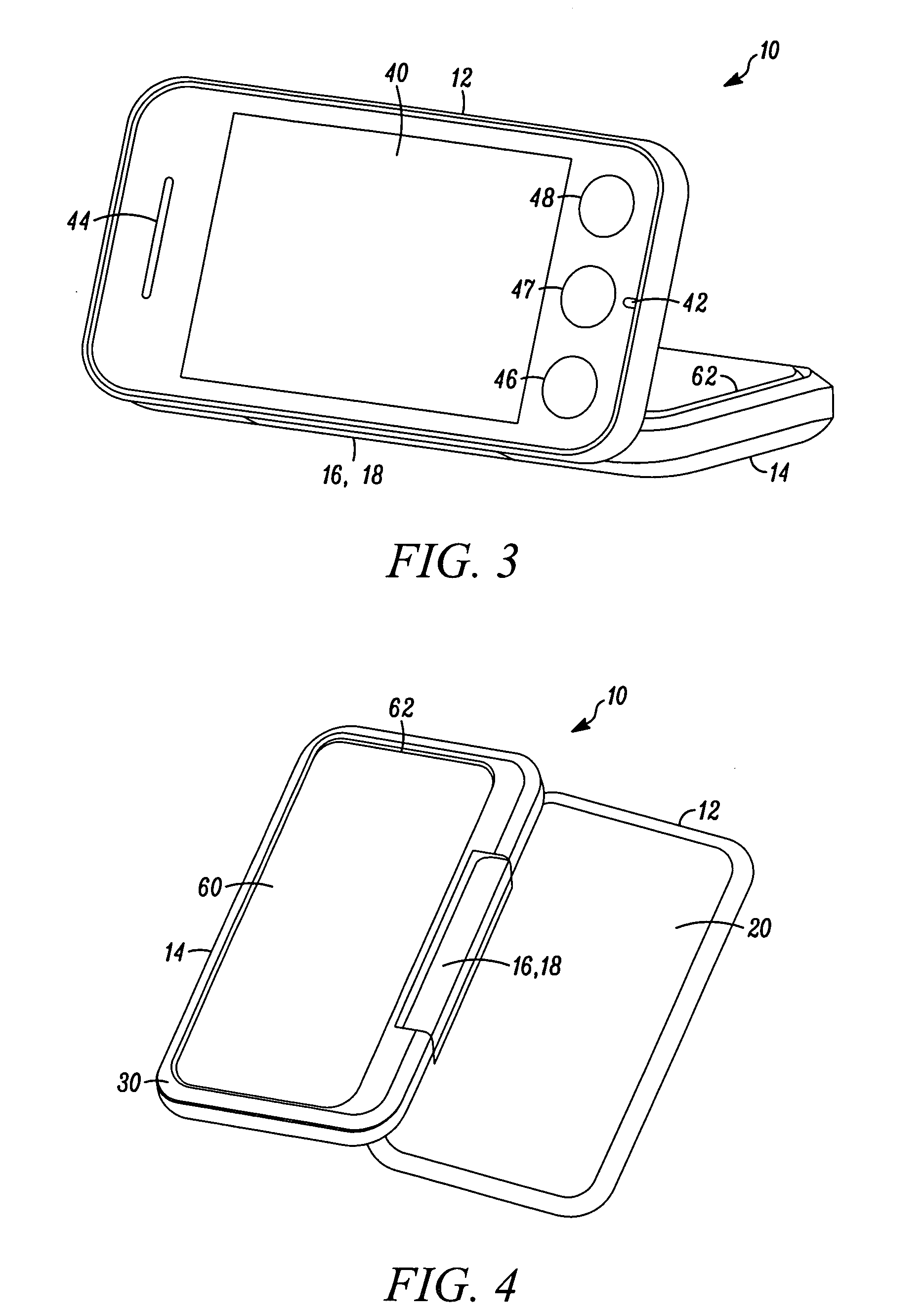 Electronic device having a clamshell configuration
