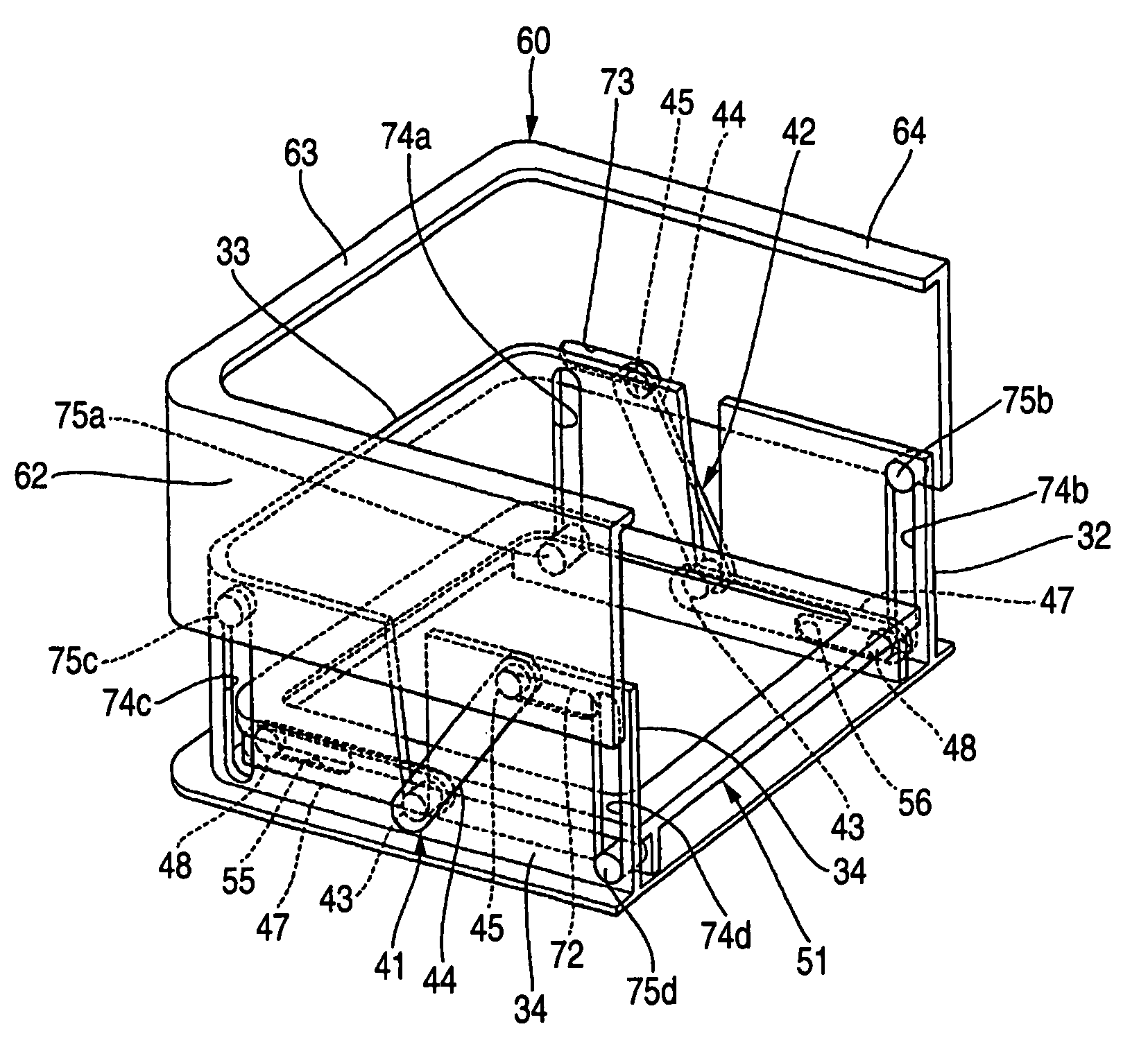 Automotive container holding apparatus