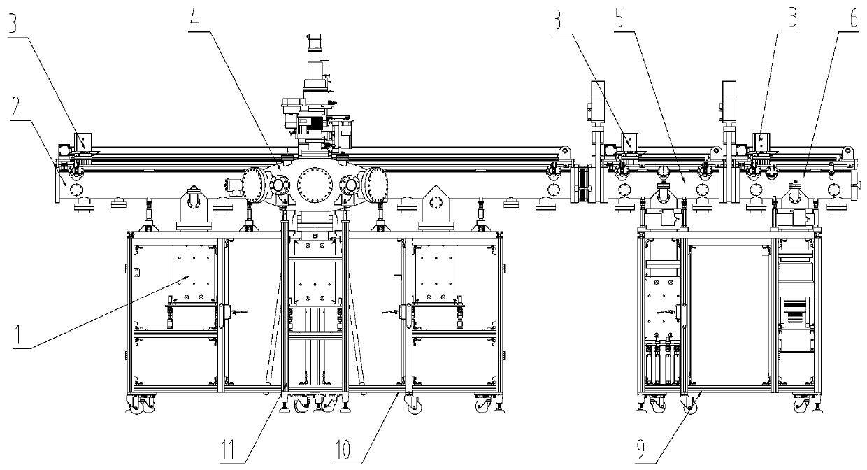 A fully automatic sample multi-process production system and method for ultra-high vacuum