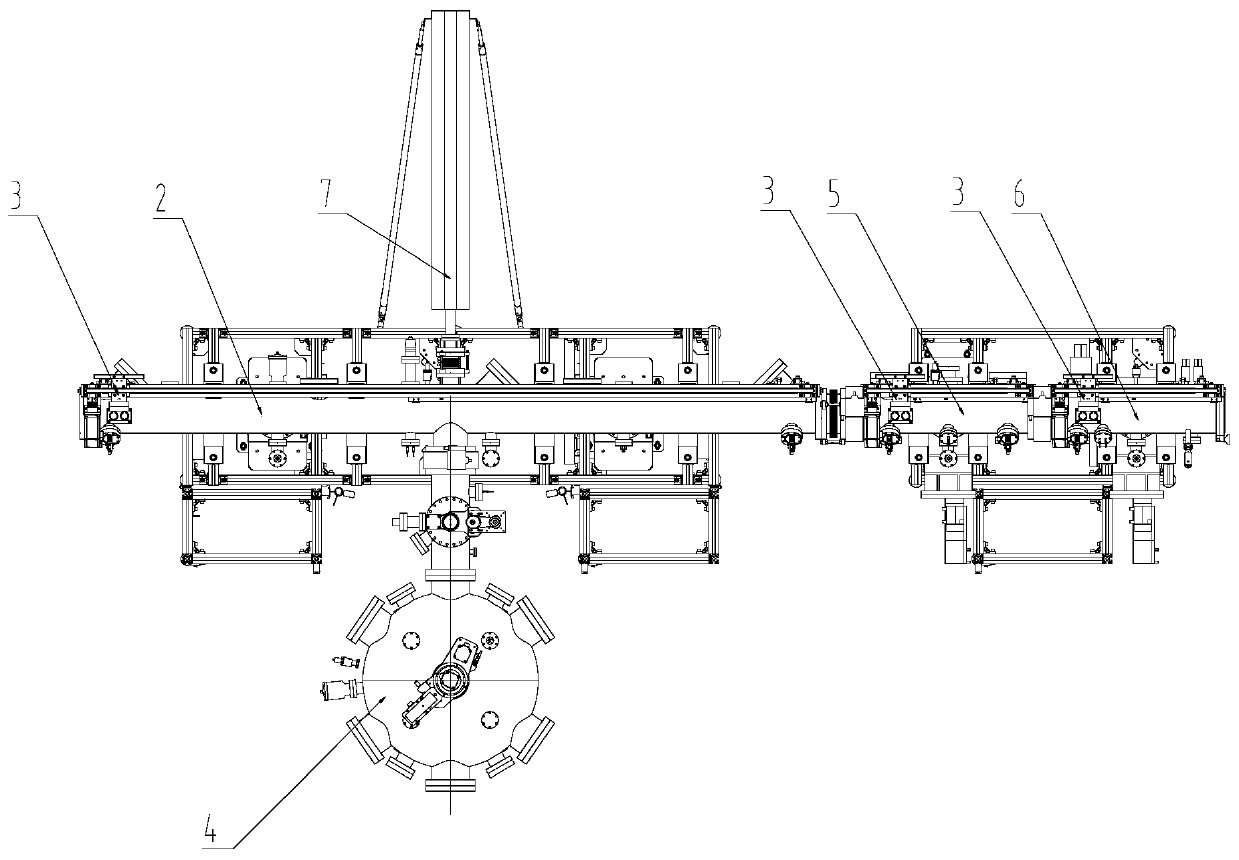 A fully automatic sample multi-process production system and method for ultra-high vacuum