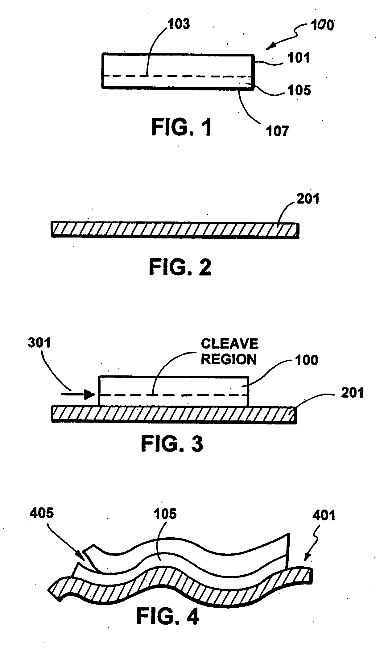 Applications and equipment of substrate stiffness method and resulting devices for layer transfer processes on quartz or glass