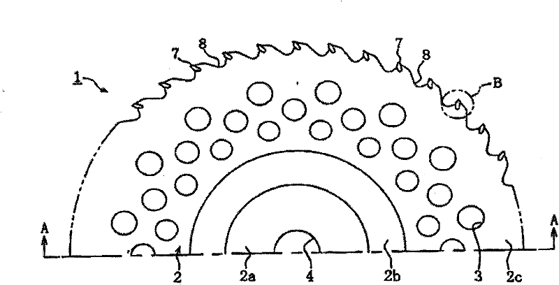 Cutting blade saw and manufacturing method thereof