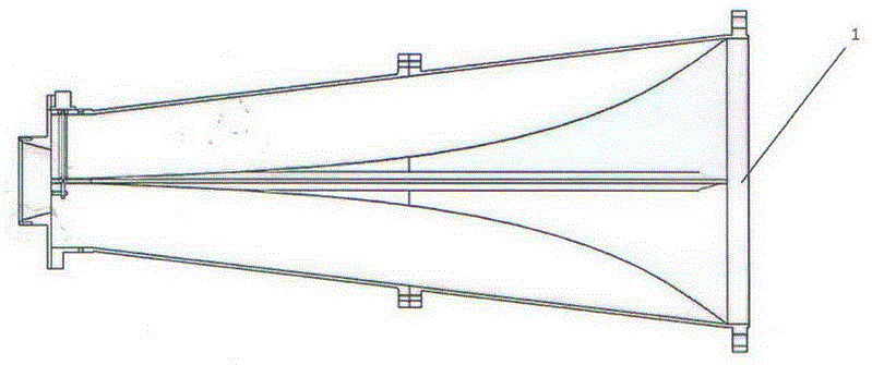 L-band four-ridge ortho-mode transducer