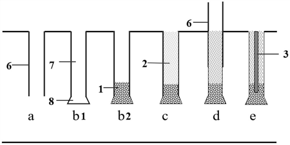 Foam concrete expanded-base combined upper soil body light curing core-inserting pile treatment method