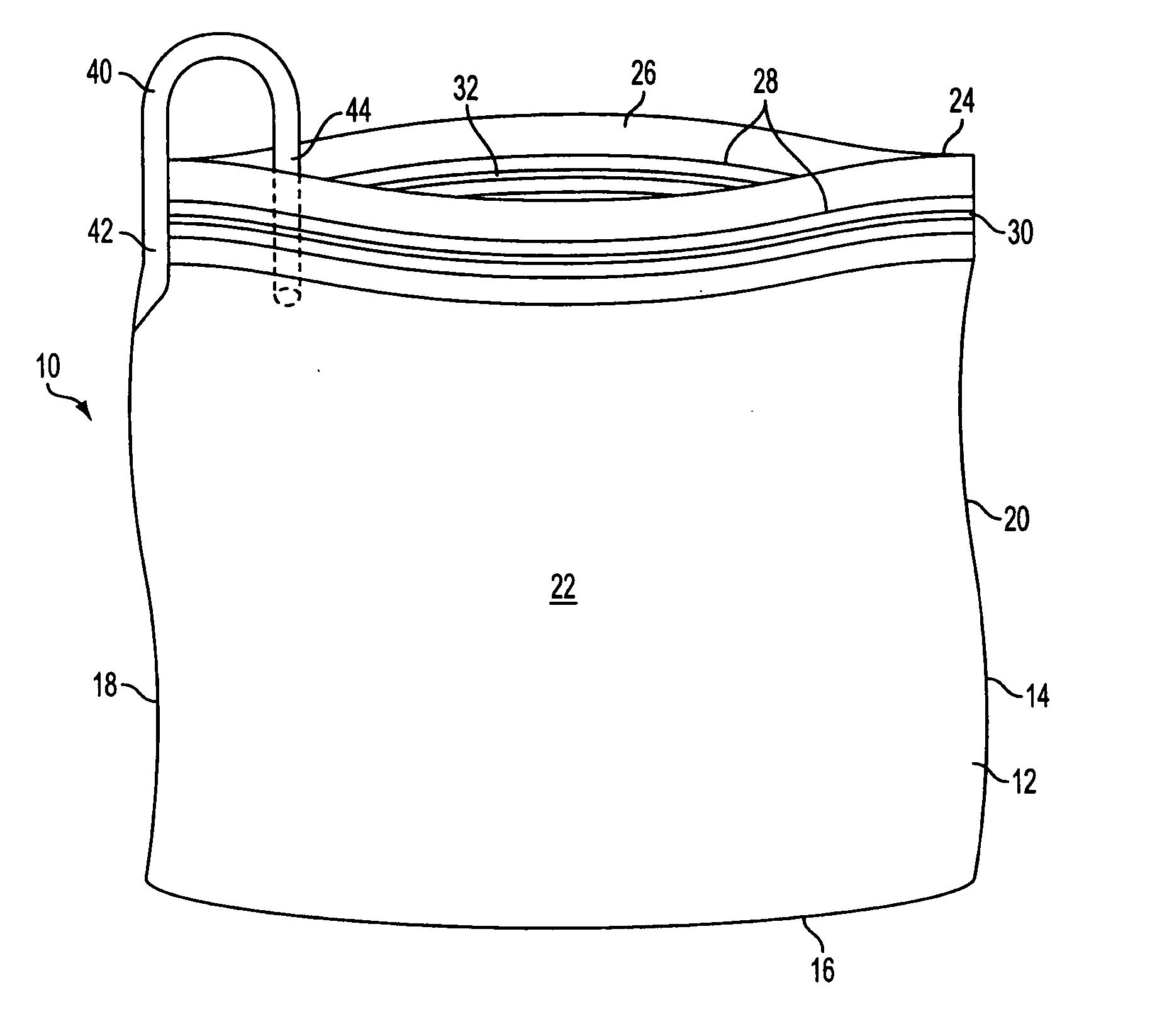 Sealable bag with excess air evacuation blocking structure