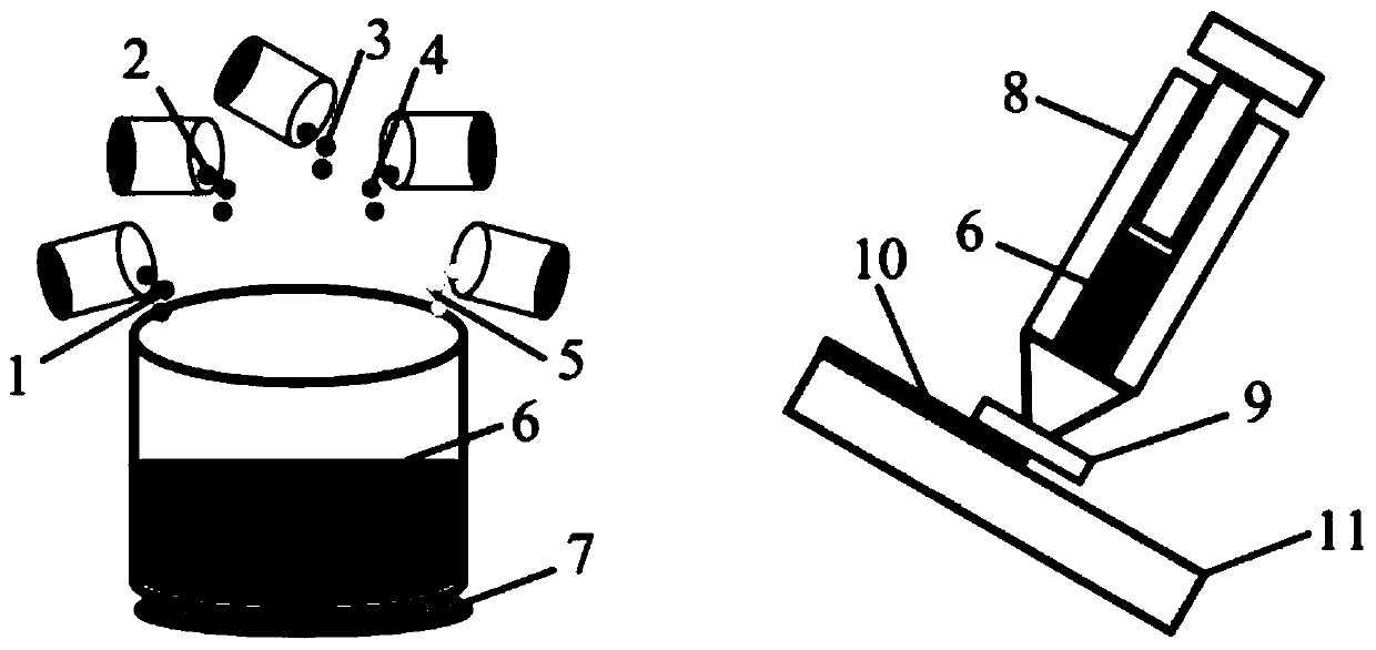 A preparation method of laser shock-strengthened absorbing protective layer that can be quickly coated and removed