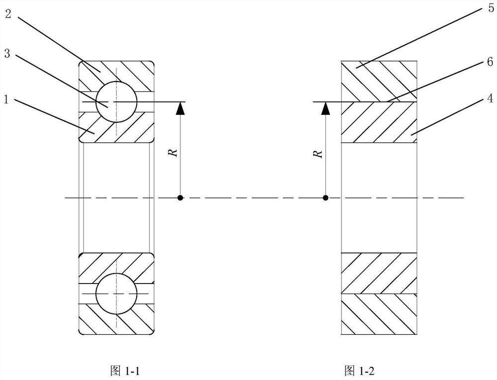 Device and method for measuring equivalent friction coefficient of rolling bearing