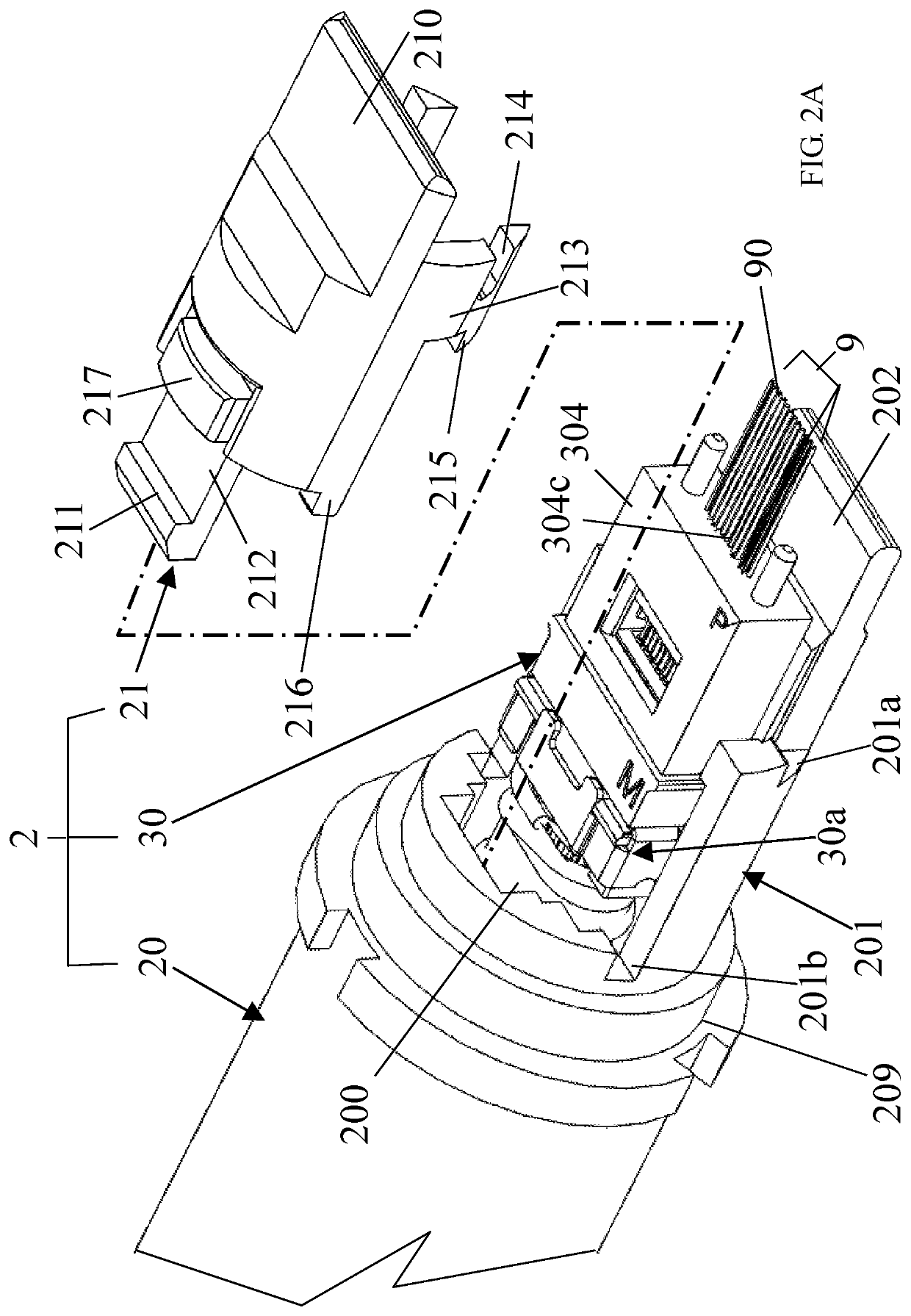 Optical connector and optical connector module thereof