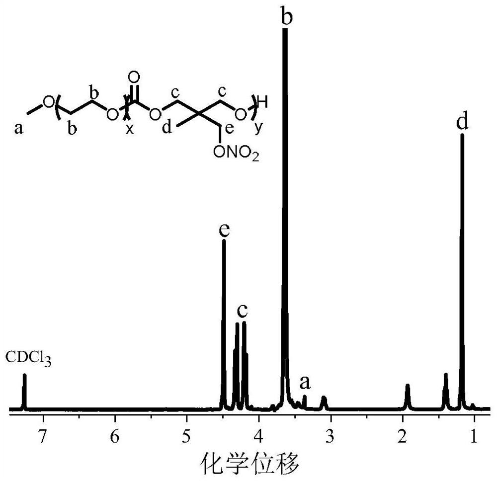 Preparation method and application of polycarbonate drug-loaded nano chemosensitizer based on nitric oxide