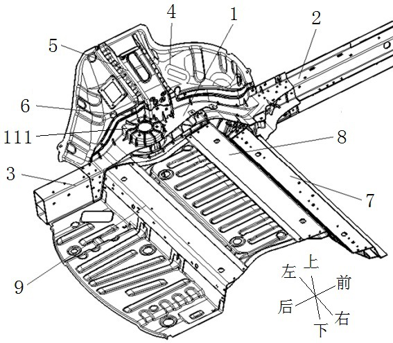 A rear longitudinal beam assembly and vehicle