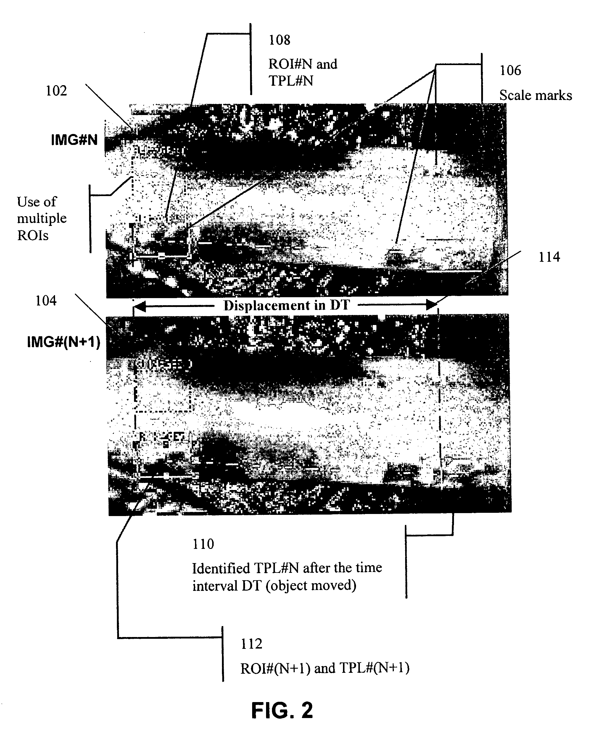 Apparatus and method for movement measurement and position tracking of long, non-textured metal objects at an elevated temperature