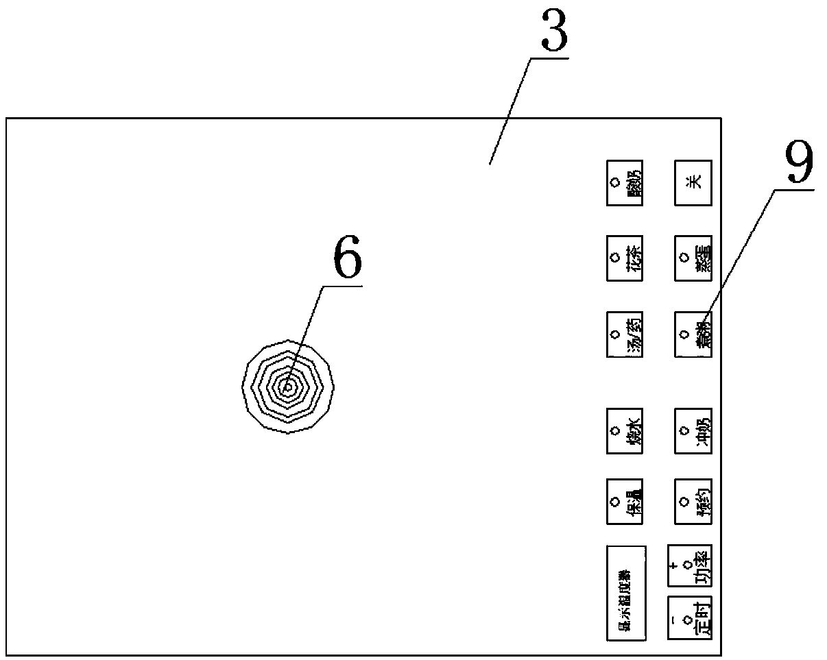 Electromagnetic heating all-glass kettle capable of achieving automatic temperature control and energy conservation