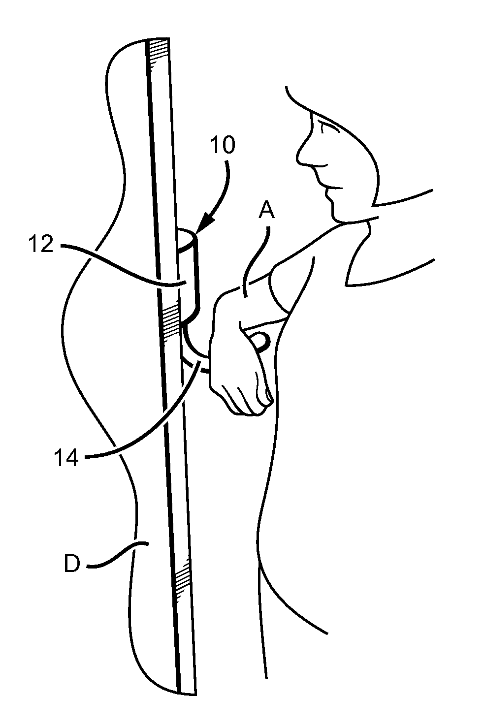 Door opener assembly capable of hands-free operation