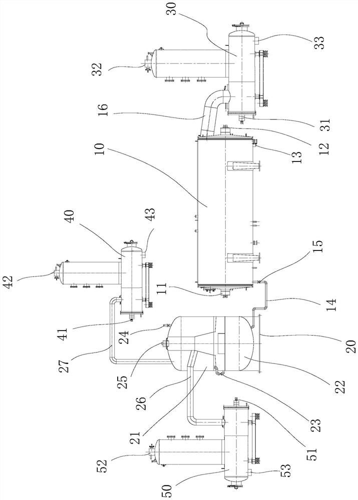 Polyester synthesis vacuum system and online replacement method of sealing element of polyester synthesis vacuum system