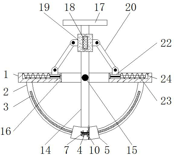 A rocker camera adjustment protection device for movie shooting