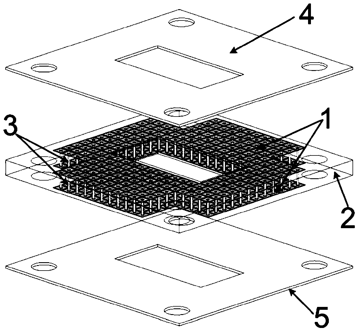 Substrate integrated type low passive inter-modulated waveguide flange gasket