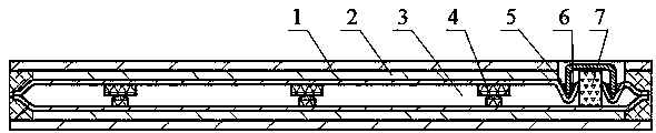 Metal composite vacuum plate with getters and preparation method of metal composite vacuum plate