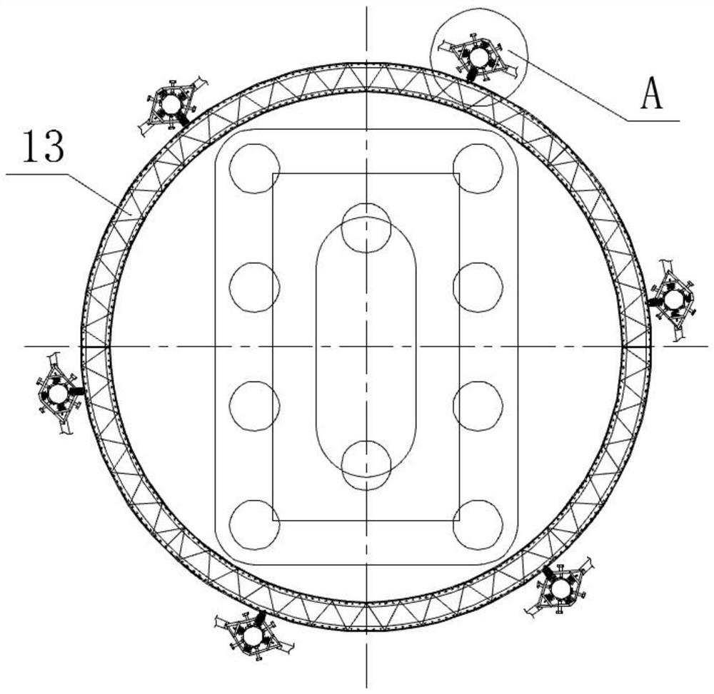 Precise sinking limiting device and method for double-wall steel cofferdam in deep-water torrent river