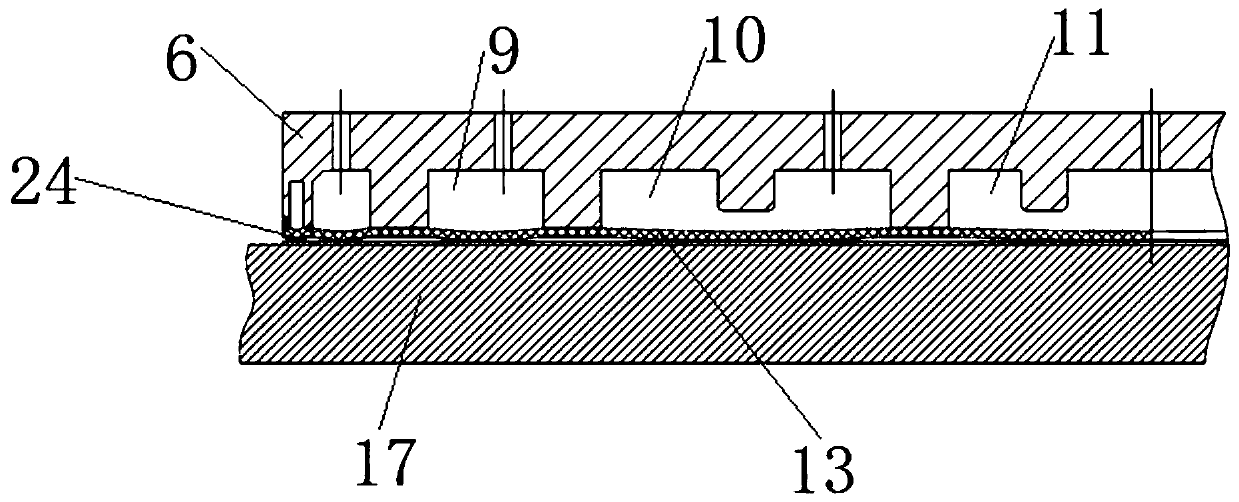 Bearing head and polishing device with same