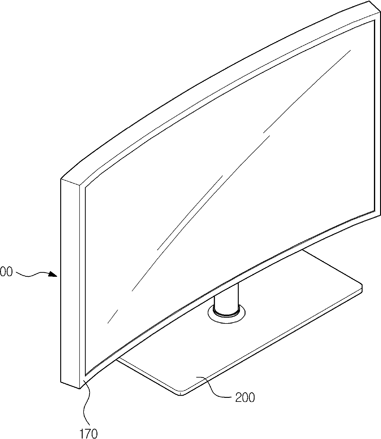 Curved display device