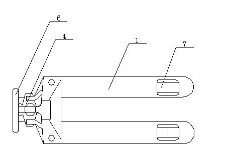Manual hydraulic forklift