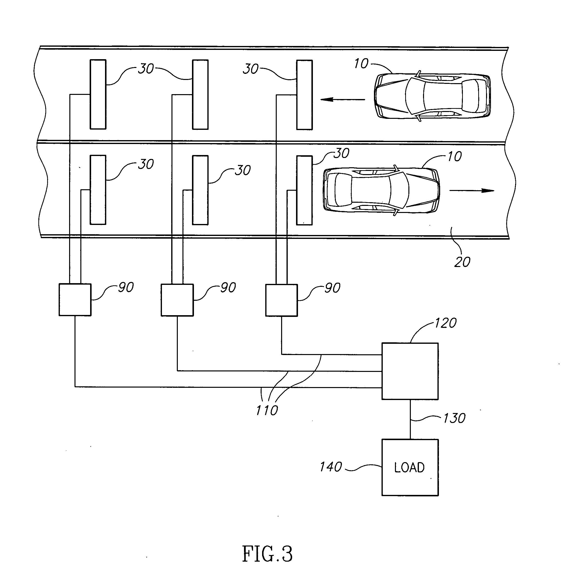 Hydraulic roadbed electricity generating apparatus and method